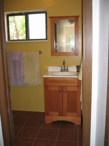 The New Vanity, Floor, and Towel Bar