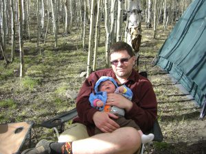 Daddy and Phoebe camping!