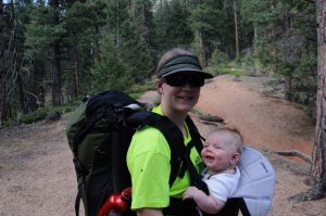 Jess and Phoeb happy to finally get out of the car and on with the hiking.