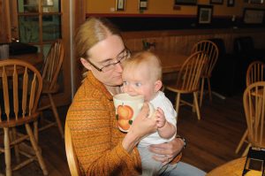 Phoebe is getting anxious to join in mom and dad's weekend ritual. Nevertheless, she seems a wee bit too young for a spicy chai. Maybe in a couple of weeks when she hits the big point 5 years.