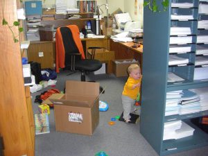 An impromptu take your daughter to work day!