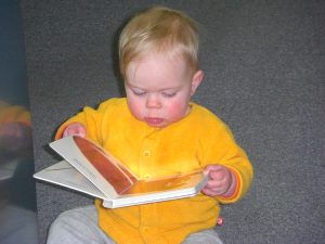 A publishing company is a great place to read a book!