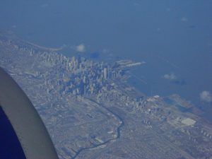 Chicago from the air.