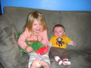 This was supposed to be the super-cute first-day-of-school photo, but Benjamin didn't end up staying at school that day.