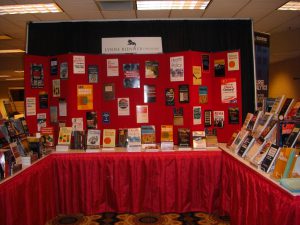 The Lynne Rienner Publishers booth at the Midwest Political Science Association conference.