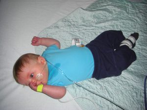 Cute, even when hooked up to oxygen.