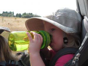 This little girl drinks water like it's going out of style!