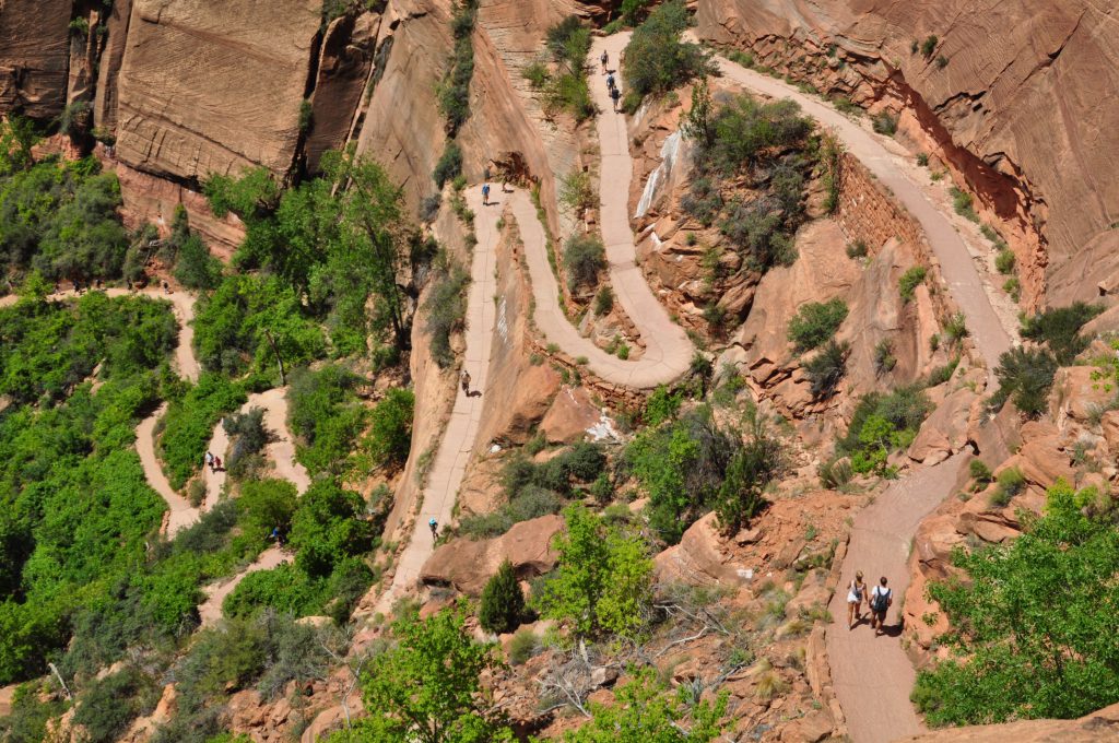 There were lots of switchbacks on the lower part of the trail.