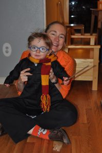 Here's our little Harry Potter!