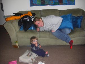 Auntie Elaina and godson Benjamin.