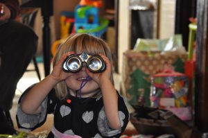 Hey, I got binoculars!