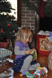 She picked out this outfit herself; quite the fashionista!