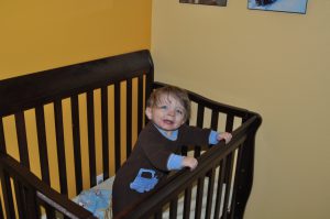 Look at me! I stood up by myself!