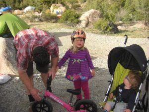 Getting ready to go for a ride.