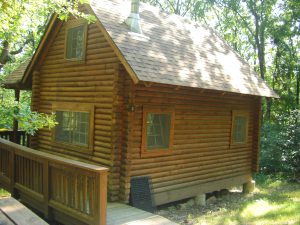 Cabin #2, where the Gribbles (D, J, P, and B) stayed for four nights.