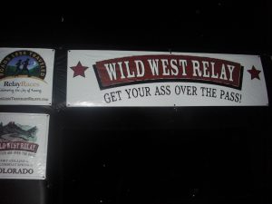 Wild West Relay starting gate.