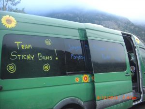 The big green van.