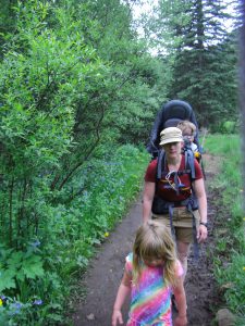 Heading back from a lovely hike.