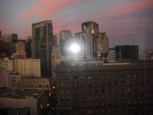 Sunset out my window in San Francisco.