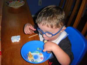 Fruit Loop birthday treat cereal.