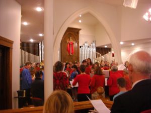 Retirement service choir at Trinity.