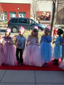 Phoebe at a princess party.