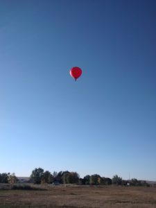 This is a normal sight on a beautiful fall morning in Lafayette.